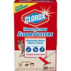 Clorox Triple Action Dust Wipes Dispenser Box~ Open Box Discontinued